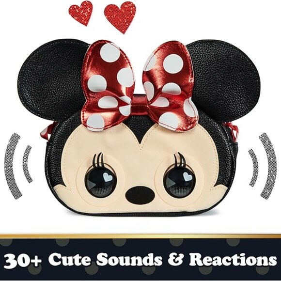 NEW Disney Minnie Mouse Purse Pets Interactive Toy Plush Shoulder Bag Crossbody - Picture 7 of 17